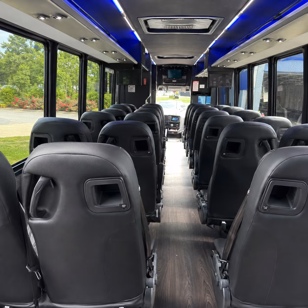 nashua 28 passenger minibus interior