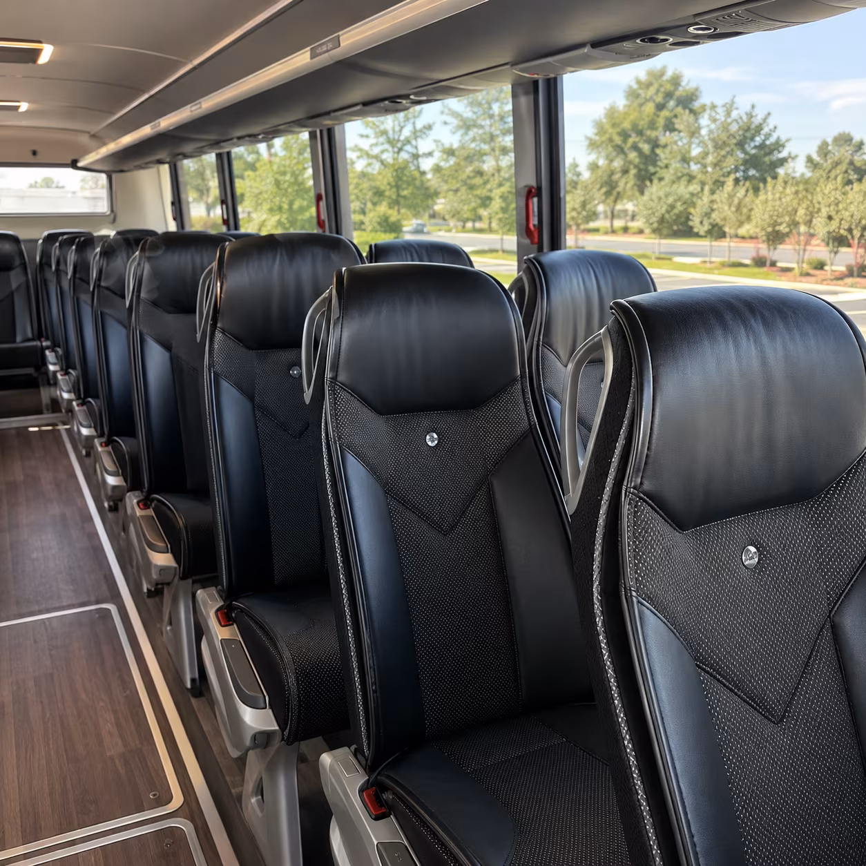 nashua 45 passenger charter bus interior