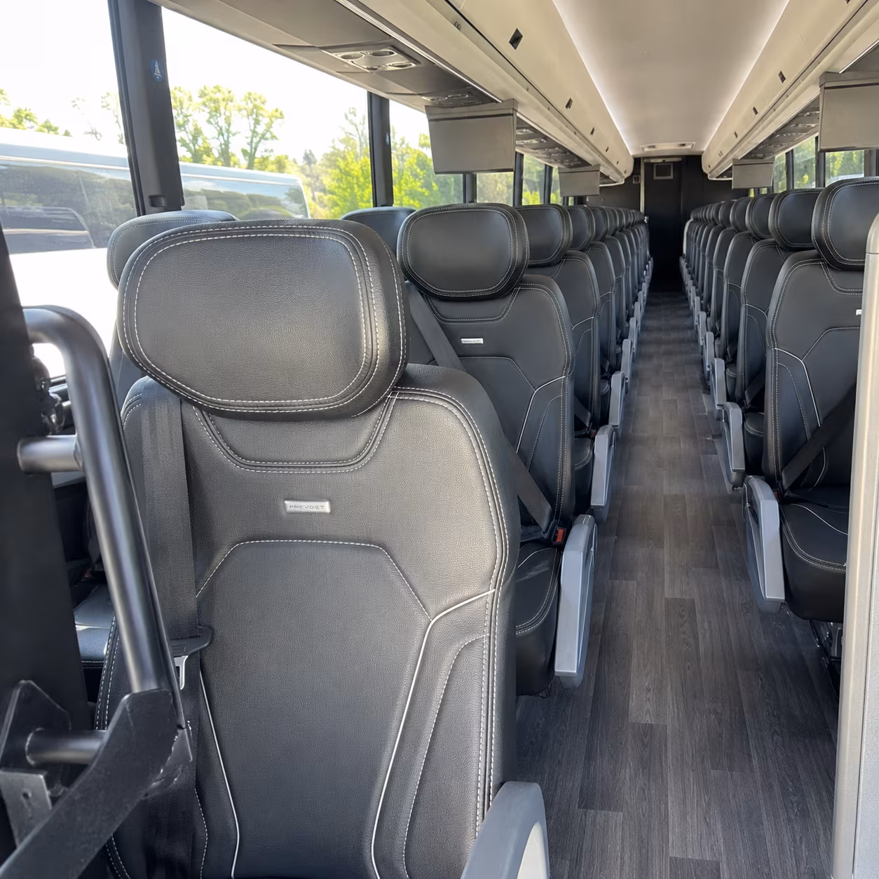 nashua 47 passenger charter bus interior