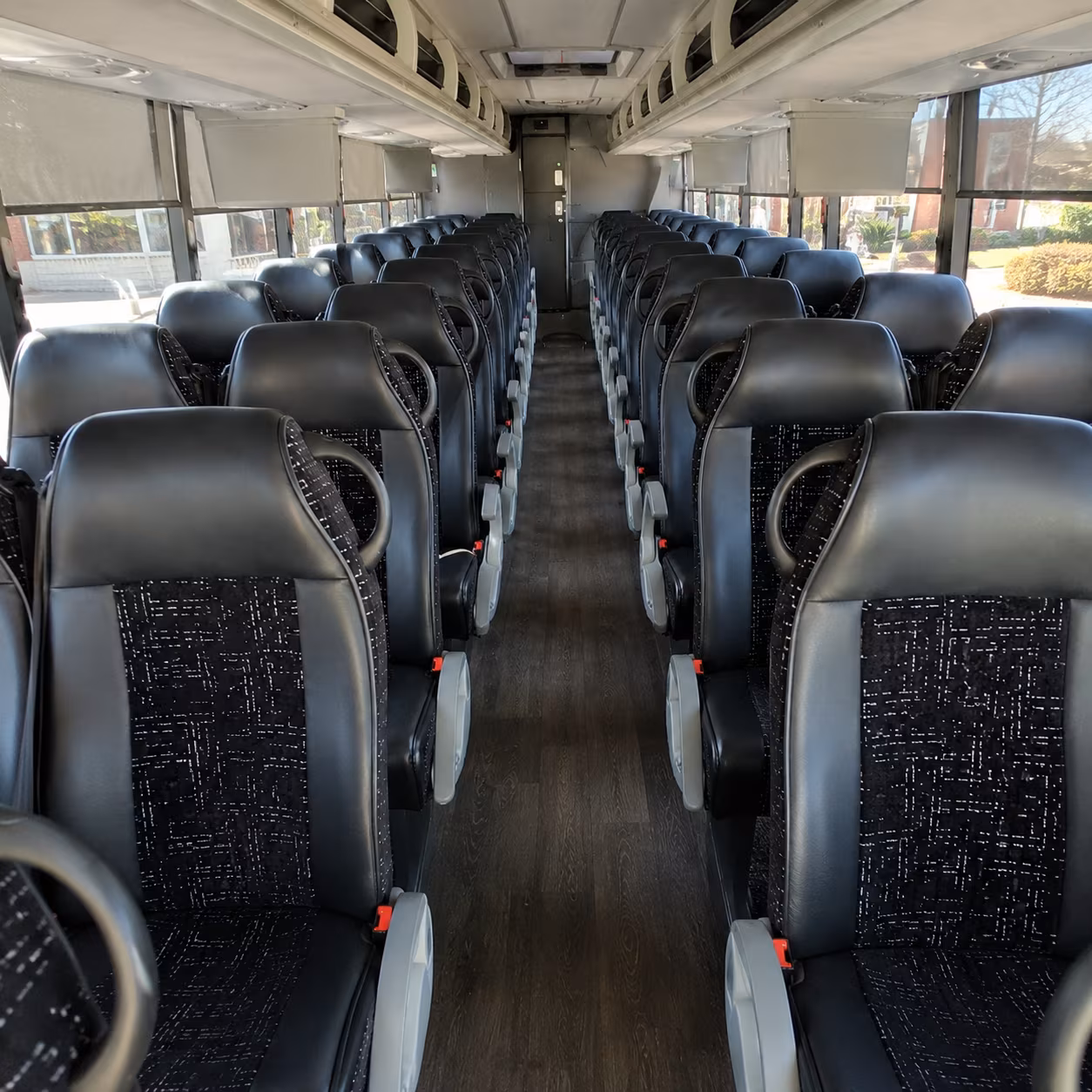 nashua 54 passenger charter bus inside