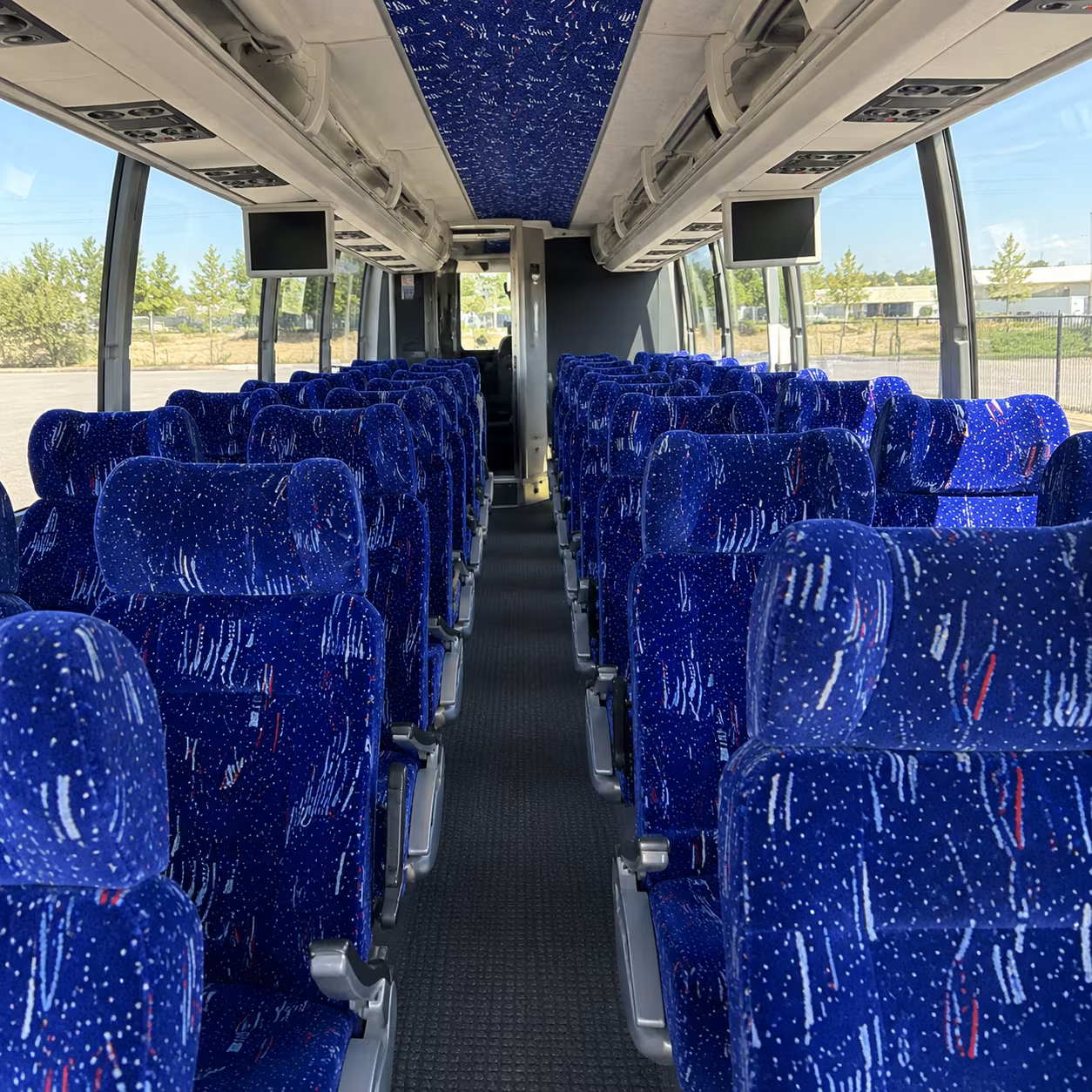 nashua 54 passenger charter bus interior
