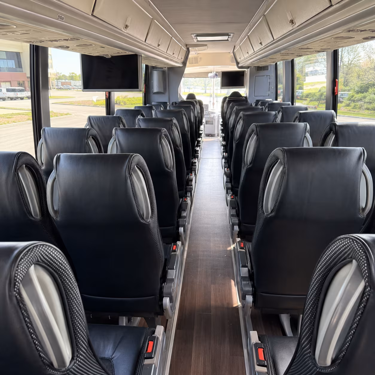 nashua 56 passenger charter bus inside