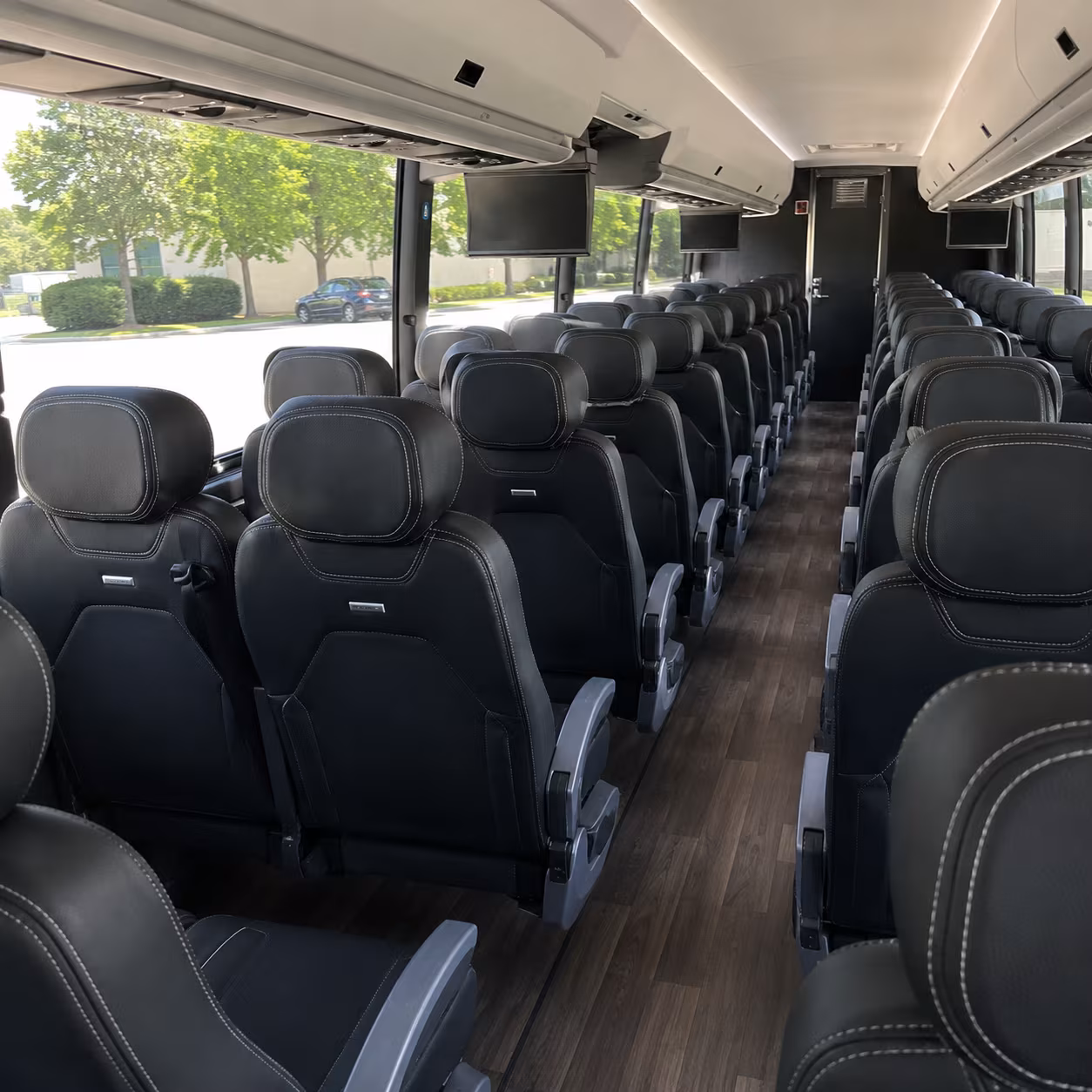 nashua 56 passenger charter bus interior